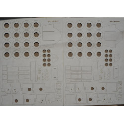 BSEM-4K – the Ukrainian armored medical evacuation vehicle – a laser-cut frame and tires treads parts