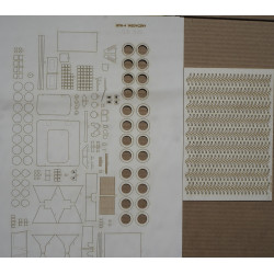 BSEM-4K – the Ukrainian armored medical evacuation vehicle – a laser-cut frame and tires treads parts