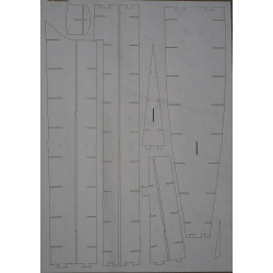 USS “Indianapolis” – the American “Portland”-class heavy cruiser – a laser cut frame parts