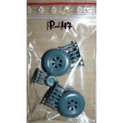 Republic P-47D-22 and P-47N "Thunderbolt" – the US/ British fighters – a 3D printed wheels
