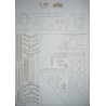 Lockheed Martin F-16C "Block 50" "Viper Demo Team 2024" – the US fighter – a laser cut parts