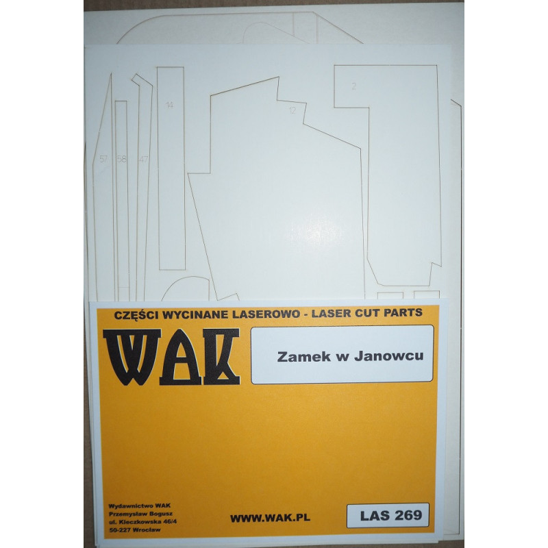 Janowec (Poland) Castle – reconstruction – a laser cut parts