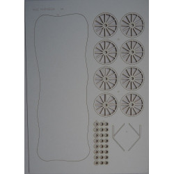 German sanitary carriage Hf.6 - a laser cut details