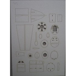 Mitsubishi A6M2 „Zero“ Model 21 – the Japanese deck fighter - a laser cut details