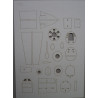 Mitsubishi A6M2 „Zero“ Model 21 – the Japanese deck fighter - a laser cut details