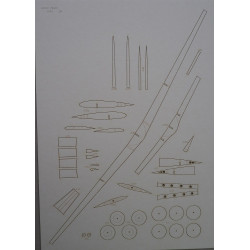 Mitsubishi A6M2 „Zero“ Model 21 – the Japanese deck fighter - a laser cut details