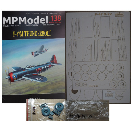 Republic P-47M "Thunderbolt" (pilot Capt. Gladych) – the US fighter – a set