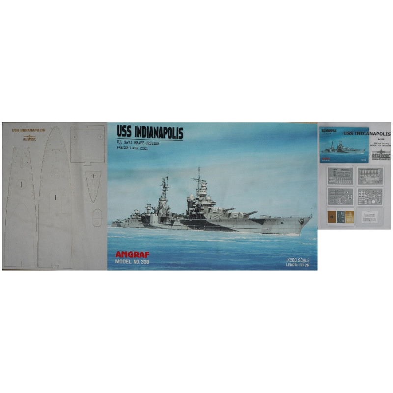 USS “Indianapolis” – the American “Portland”-class heavy cruiser – a set