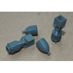 Ilyushin Il-10 – the USSR armored attack aircraft – a 3D printed aviation bombs FAB-100sl