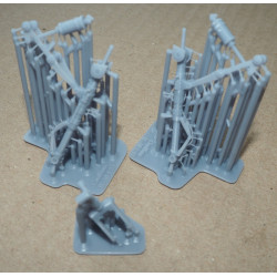 Ilyushin Il-10 – the USSR armored attack aircraft – a 3D printed chassis legs