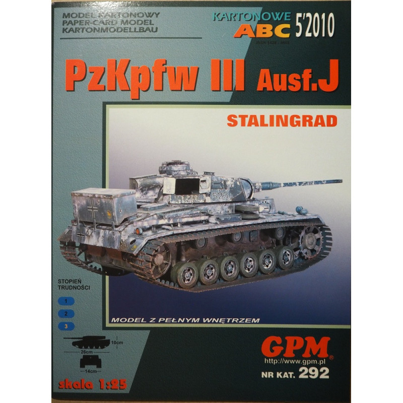 Pz. Kpfw. III Ausf. J.  -  Vokietijos vidutinis tankas (Stalingrado kautynės)