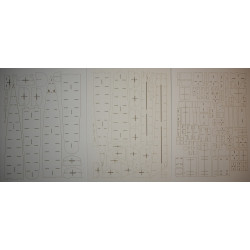 ORP "Warszawa I" – the Polish project 56AE rocket destroyer – a laser cut frame parts