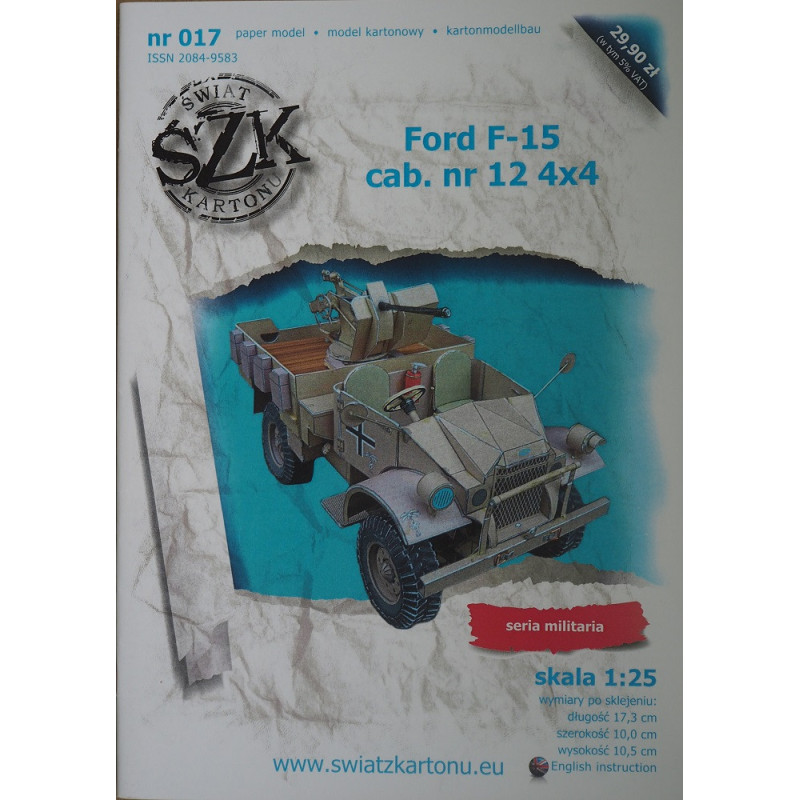 „Ford“ F – 15 cаb. nr. 12 4X4 – JAV/ Vokietijos lengvasis visureigis sunkvežimis