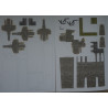 Corner of a high defensive wall (version 1)– a medieval castle detail (Castle series)