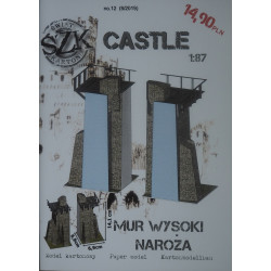 Aukštosios gynybinės sienos kampas (2 variantas) – viduramžių pilies detalė (serija „Castle“)