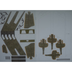 High defensive wall slope parts (2 segments) – a medieval castle detail (Castle series)