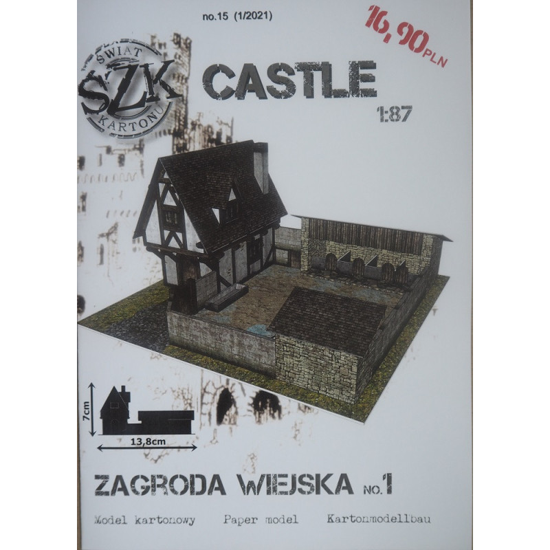 Kaimo sodybos kiemas Nr. 1.– viduramžių pilies detalė (serija „Castle“)