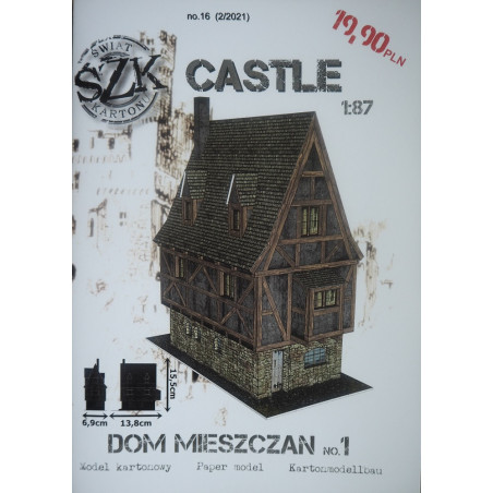 Miestiečio namas Nr. 1 - viduramžių pilies detalė (serija „Castle“)