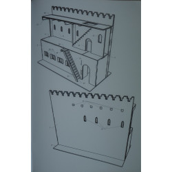 Arabiškos pilies siena  – viduramžių arabų pilies detalė (serija „Arabian Castle“)