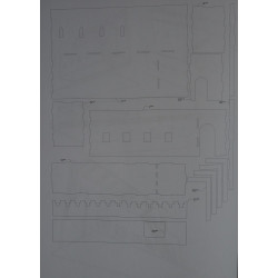 Arabiškos pilies siena  – viduramžių arabų pilies detalė (serija „Arabian Castle“)
