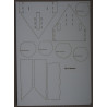 St. Roch and John the Baptist fortified church Roman Catholic sanctuary in Brochów (Poland) – a laser cut parts
