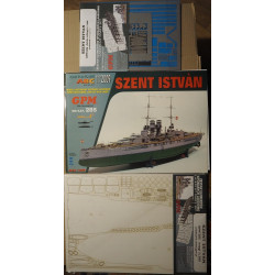 „Szent Istvan“ - Austrijos-Vengrijos „Tegetthoff“ klasės linijinis laivas – rinkinys