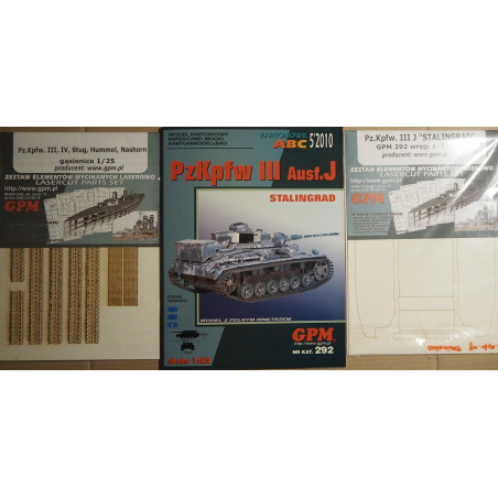 Pz. Kpfw. III Ausf. J. - Vokietijos vidutinis tankas (Stalingrado kautynės) – rinkinys