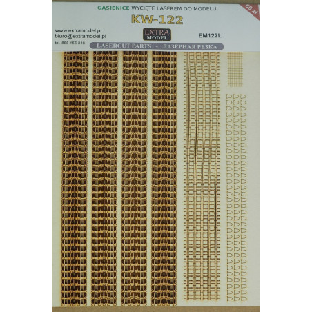 KV-122 – the USSR heavy tank – a laser-cut tracks from separate tracks