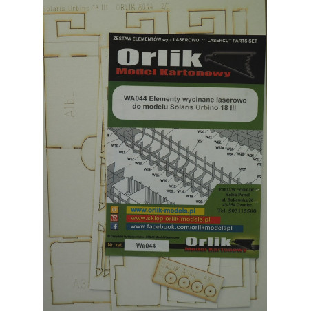 Solaris "Urbino 18" III – the Polish city bus – a laser-cut parts