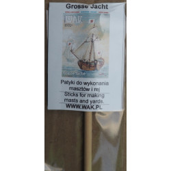 “Grosse Jacht” - the German armed yacht - the laser-cut parts – the masts and the rangout blanks (2 edition)