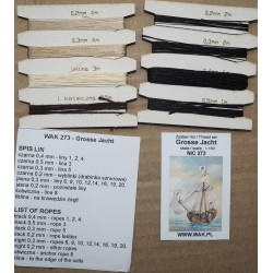 "Grosse Jacht"- the German armed yacht – a rigging thread set