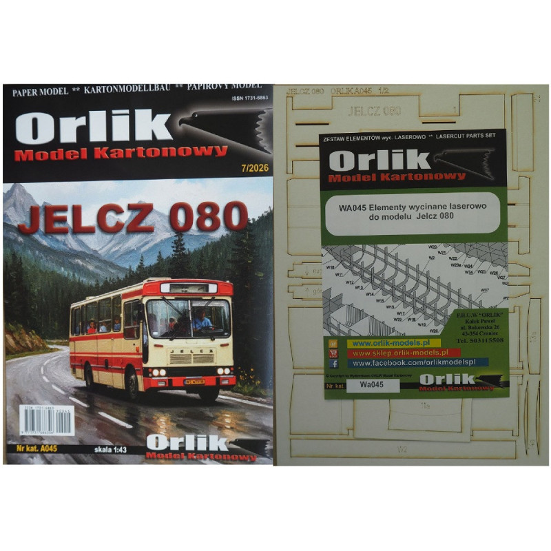 JELCZ 080 - пригородный автобус Польской НР – набор