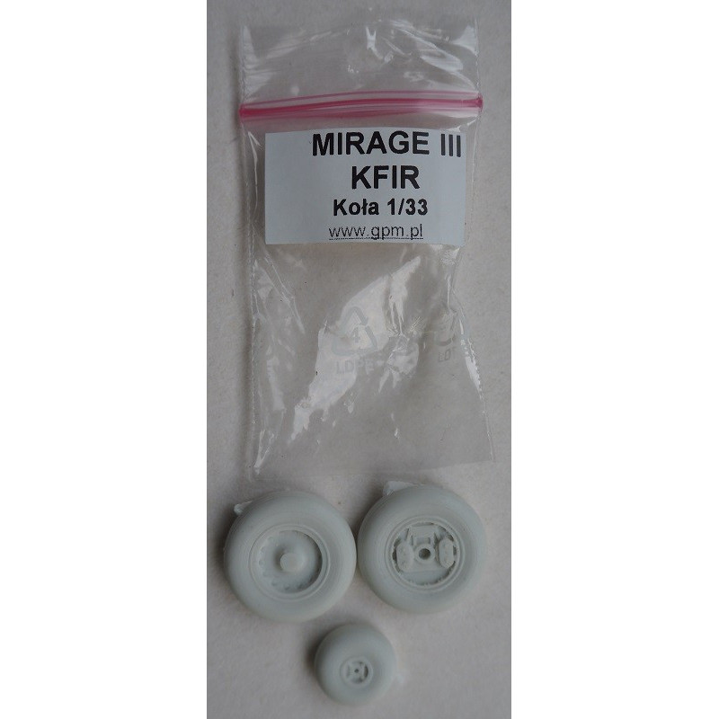 „Mirage III“ - the French and the “Kfir” C2 Israel fighters - a 3D printed plastic wheels „Mirage III“ - the French and the “Kfir” C2 Israel fighters - a 3D printed plastic wheels