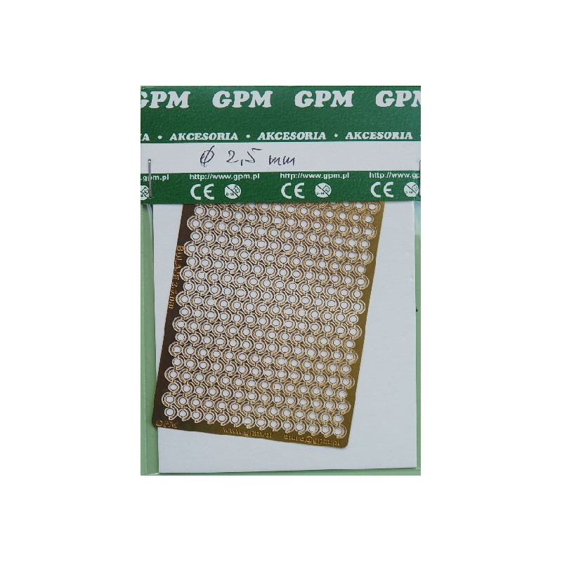 Portholes with canopies 2,5 mm - a photoetched details