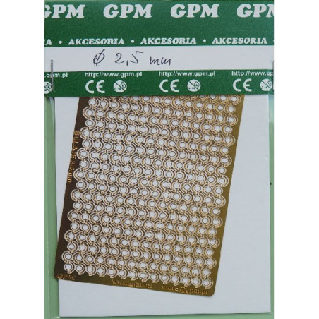 Portholes with canopies 2,5 mm - a photoetched details