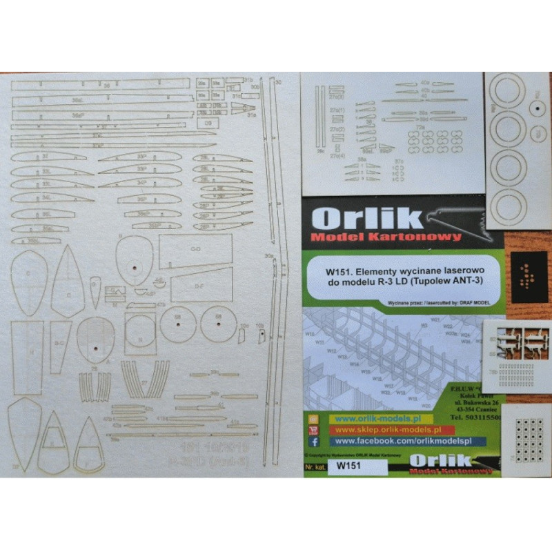 R-3LD (Tupolev ANT-3) – the Soviet reconnaissance aircraft - laser cut parts- laser cut parts R-3LD (Tupolev ANT-3) – the Soviet reconnaissance aircraft - laser cut parts- laser cut parts