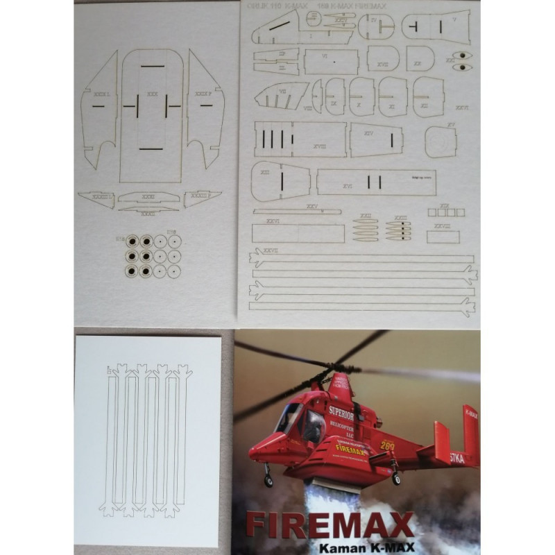 Kaman “K-MAX” “Firemax” - the American Firefighting Helicopter - the laser cut parts Kaman “K-MAX” “Firemax” - the American Firefighting Helicopter - the laser cut parts