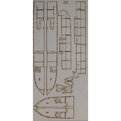 „Stierliadj“ – the Russian artillery ship - laser cut parts