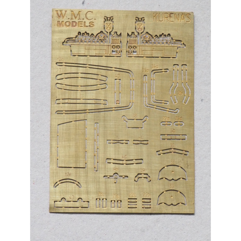 Kurėnas – the Eastern Baltic sea fishing vessel - photo-etched details