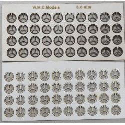 Барашки задвижек 3 «ножки» 3 мм, картон 0,5 мм