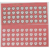 Valve screwdrivers 3 rods 2 mm, cardboard 0.25 mm, red
