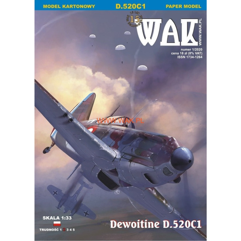 «Dewoitine» D.520C1 – французский истребитель