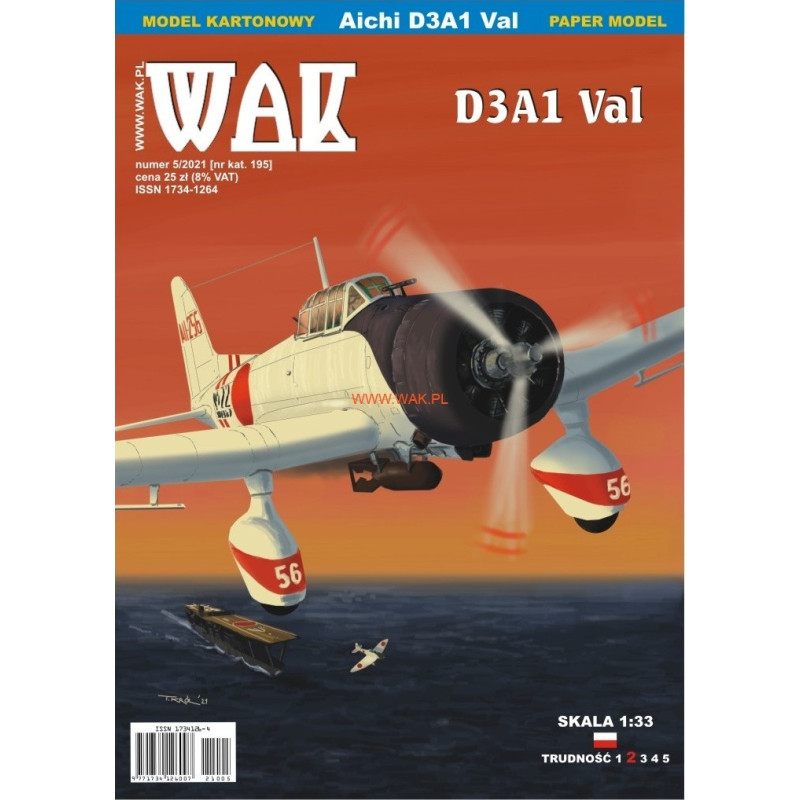 Aichi D3A1 "Val" - the Japanese deck diving bomber