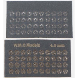 Valve screwdrivers "flower" 2 mm, cardboard 0.25 mm, black