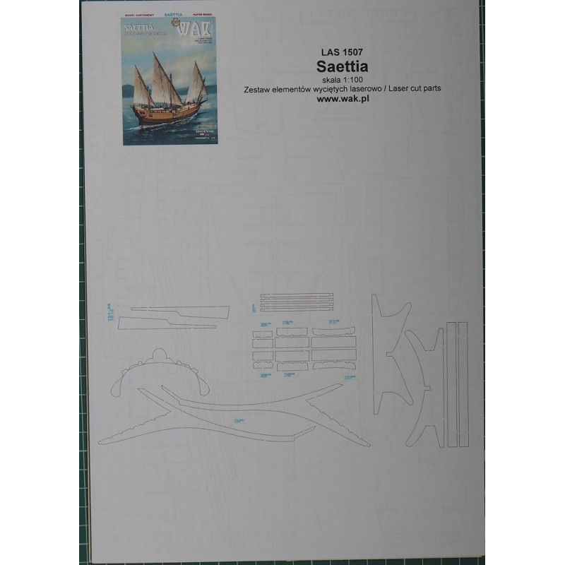 Saettia - the Genoa XIII – XVIII centuries merchant sailship - the laser cut parts Saettia - the Genoa XIII – XVIII centuries merchant sailship - the laser cut parts