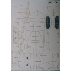 Saettia - the Genoa XIII – XVIII centuries merchant sailship - the laser cut parts