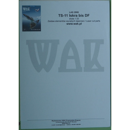 TS - 11 "Iskra" bis DF – the Polish educational - training aircraft - the laser cut parts