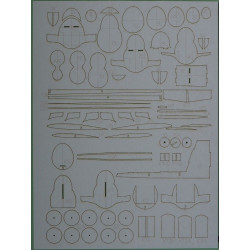 TS - 11 "Iskra" bis DF – the Polish educational - training aircraft - the laser cut parts