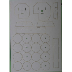 "Rosomak" - the Polish armored transporter - the laser cut parts