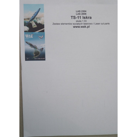 TS-11R „Iskra“ „Novax“ – the Polish school - training plane - the laser cut details